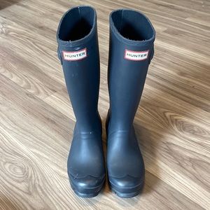 Navy Hunter rubber boots